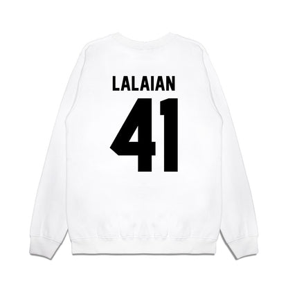 Georgia - NCAA Football : David Lalaian - Vintage Helmet Premium Crewneck Sweatshirt-1