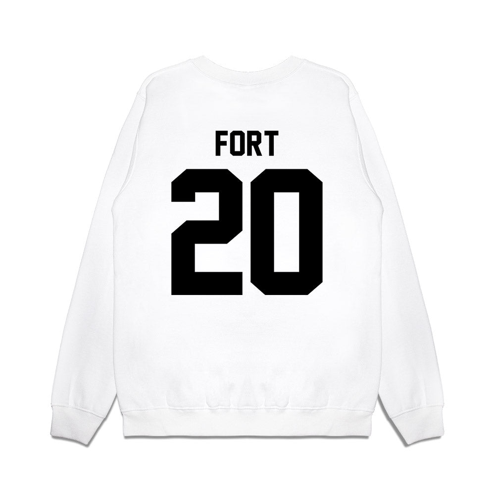 Georgia - NCAA Football : Zech Fort - Vintage Helmet Premium Crewneck Sweatshirt-1
