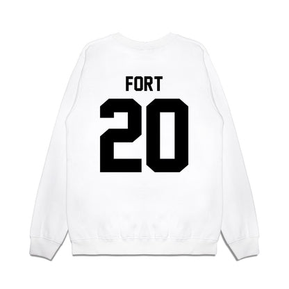 Georgia - NCAA Football : Zech Fort - Vintage Helmet Premium Crewneck Sweatshirt-1