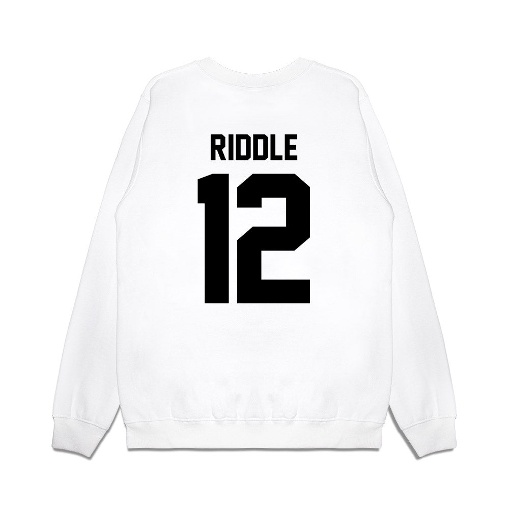Georgia - NCAA Football : JaMarley Riddle - Vintage Helmet Premium Crewneck Sweatshirt-1