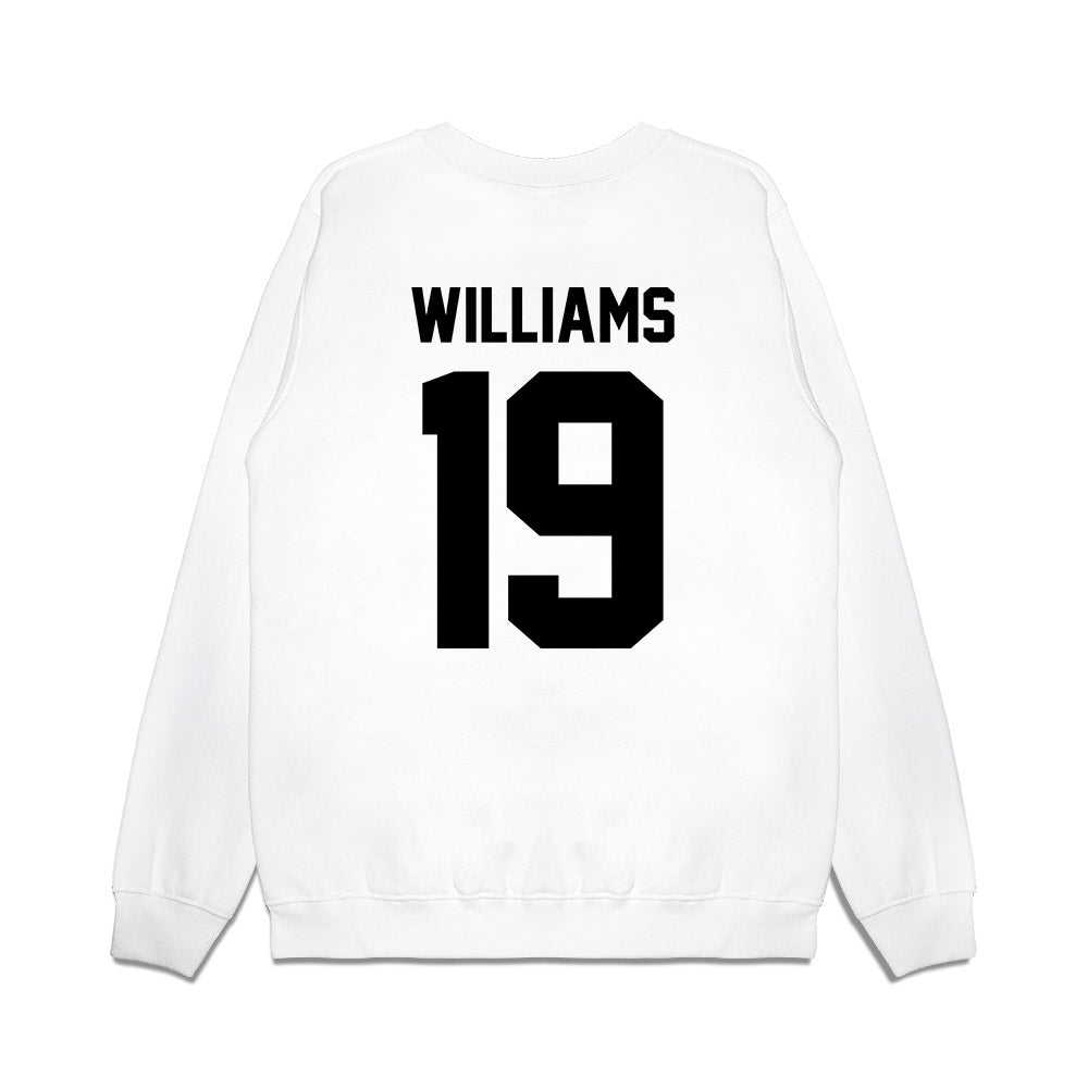 Georgia - NCAA Football : Justin Williams - Vintage Helmet Premium Crewneck Sweatshirt-1