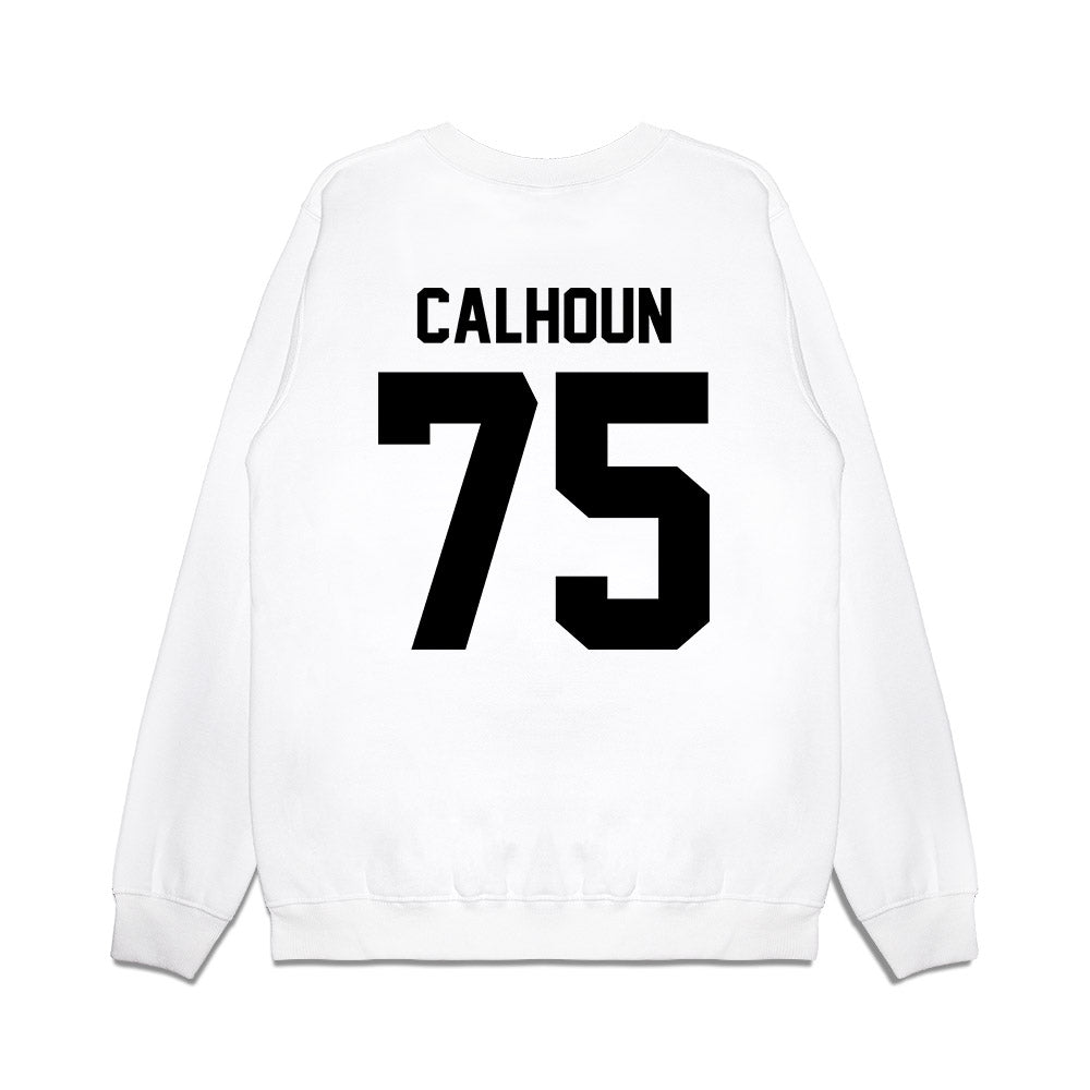 Georgia - NCAA Football : Daniel Calhoun - Vintage Helmet Premium Crewneck Sweatshirt-1