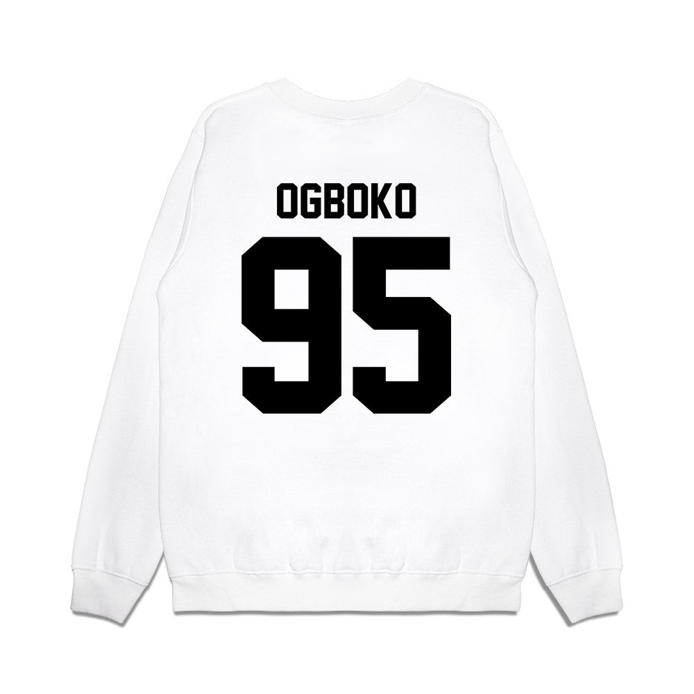 Georgia - NCAA Football : Nnamdi Ogboko - Vintage Helmet Premium Crewneck Sweatshirt-1