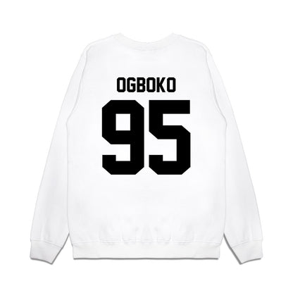 Georgia - NCAA Football : Nnamdi Ogboko - Vintage Helmet Premium Crewneck Sweatshirt-1