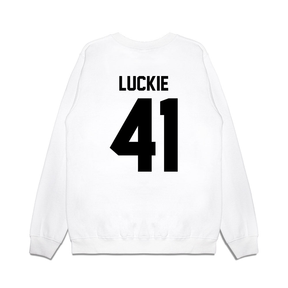 Georgia - NCAA Football : Carter Luckie - Vintage Helmet Premium Crewneck Sweatshirt-1