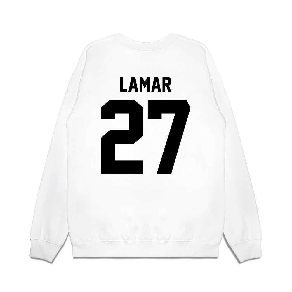 Georgia - NCAA Football : Ty'Jaevian Lamar - Vintage Helmet Premium Crewneck Sweatshirt-1
