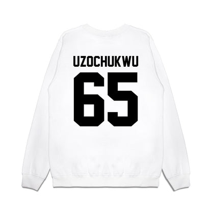 Georgia - NCAA Football : Dennis Uzochukwu - Vintage Helmet Premium Crewneck Sweatshirt-1