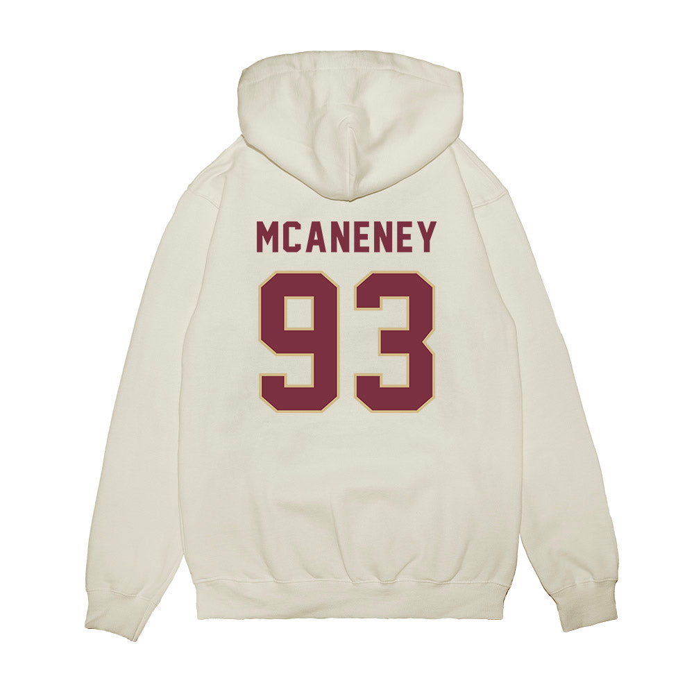 FSU - NCAA Football : Conor McAneney - Vintage Helmet Premium Hooded Sweatshirt-1