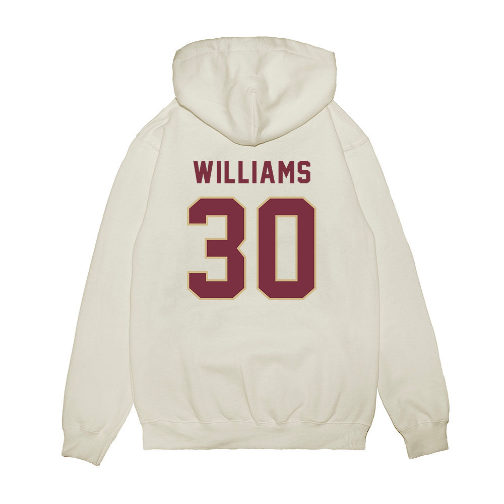 FSU - NCAA Football : Izayia Williams - Vintage Helmet Premium Hooded Sweatshirt-1