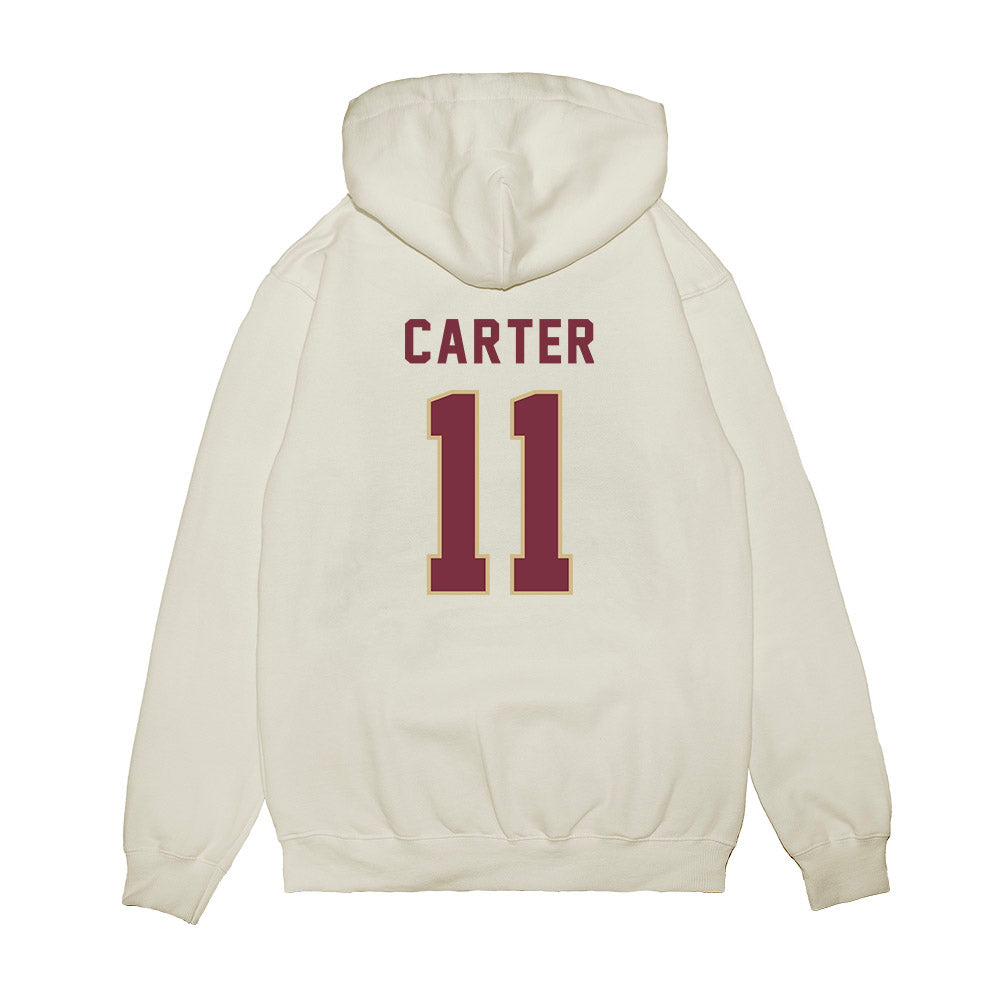 FSU - NCAA Football : Devin Carter - Vintage Helmet Premium Hooded Sweatshirt-1