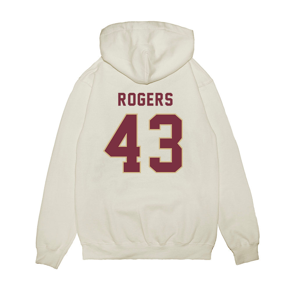 FSU - NCAA Football : Trent Rogers - Vintage Helmet Premium Hooded Sweatshirt-1
