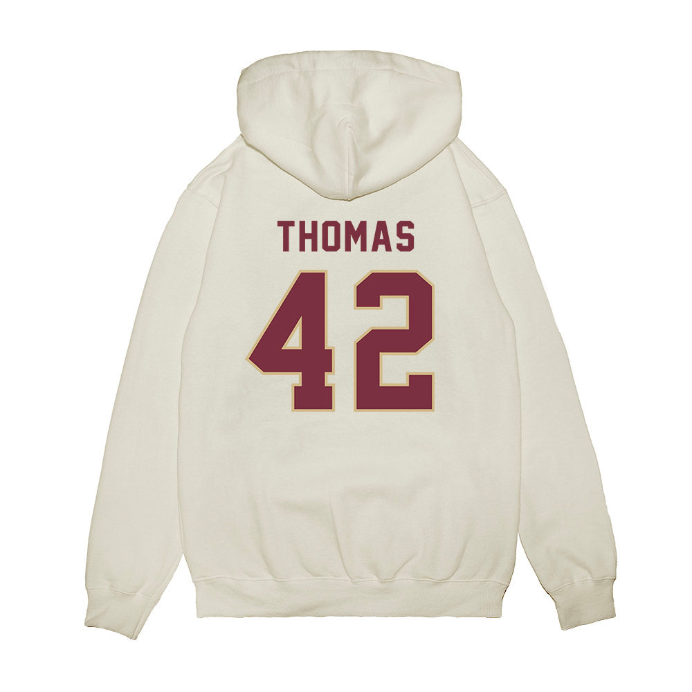 FSU - NCAA Football : Chris Thomas - Vintage Helmet Premium Hooded Sweatshirt-1
