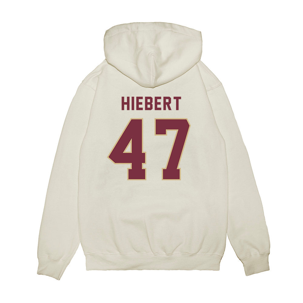 FSU - NCAA Football : Donny Hiebert - Vintage Helmet Premium Hooded Sweatshirt-1
