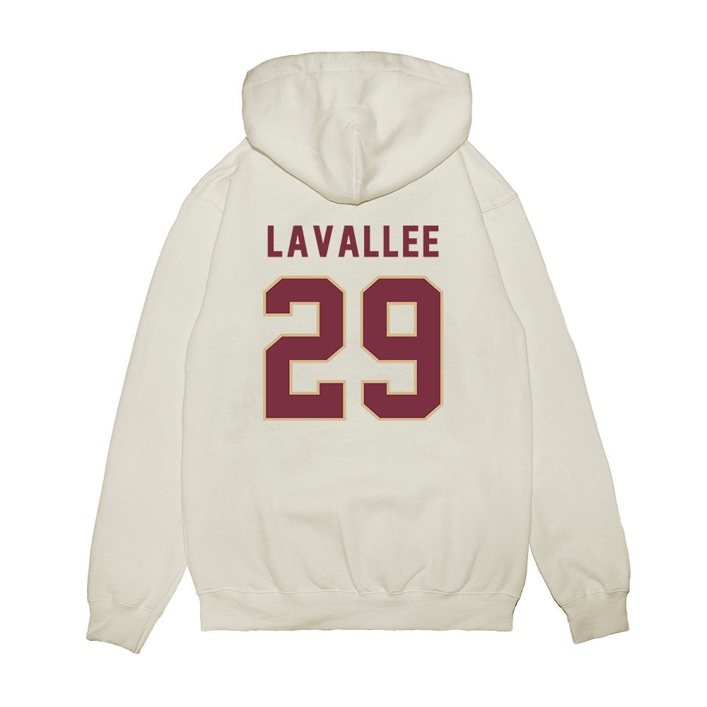 FSU - NCAA Football : Caleb LaVallee - Vintage Helmet Premium Hooded Sweatshirt-1