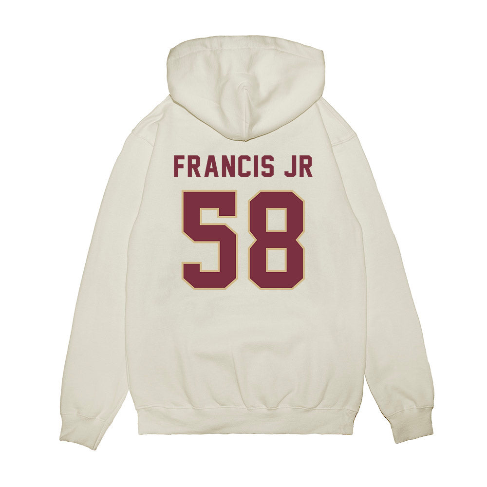 FSU - NCAA Football : Luke Francis Jr. - Vintage Helmet Premium Hooded Sweatshirt-1