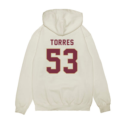 FSU - NCAA Football : Brandon Torres - Vintage Helmet Premium Hooded Sweatshirt-1