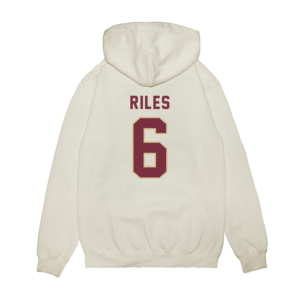 FSU - NCAA Football : Desirrio Riles - Vintage Helmet Premium Hooded Sweatshirt-1
