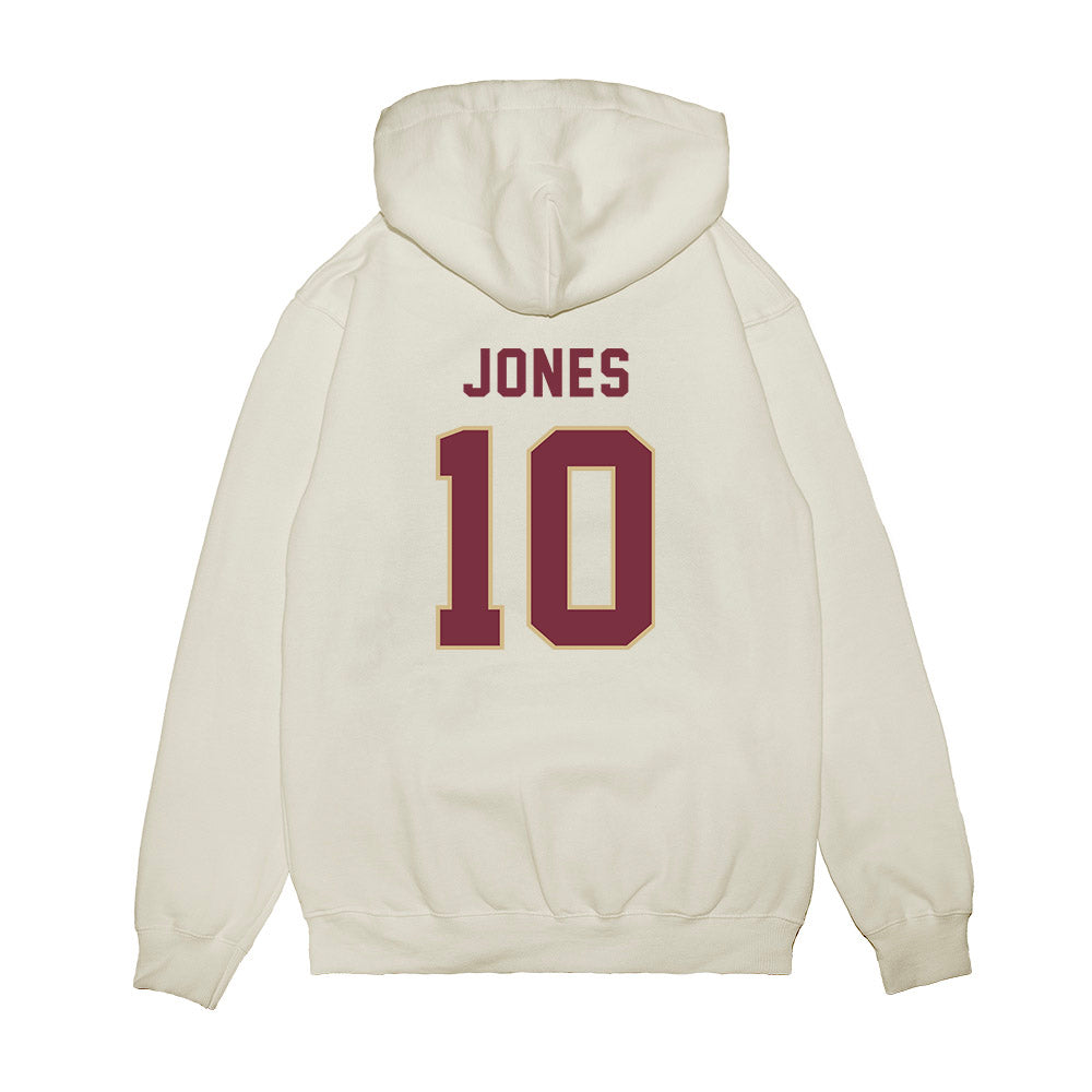 FSU - NCAA Football : Christopher Jones - Vintage Helmet Premium Hooded Sweatshirt-1