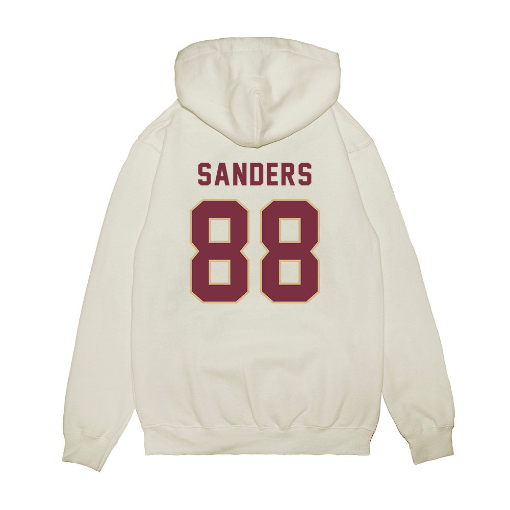FSU - NCAA Football : Jordan Sanders - Vintage Helmet Premium Hooded Sweatshirt-1