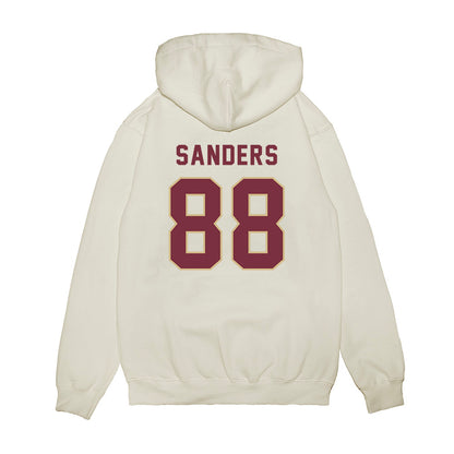 FSU - NCAA Football : Jordan Sanders - Vintage Helmet Premium Hooded Sweatshirt-1
