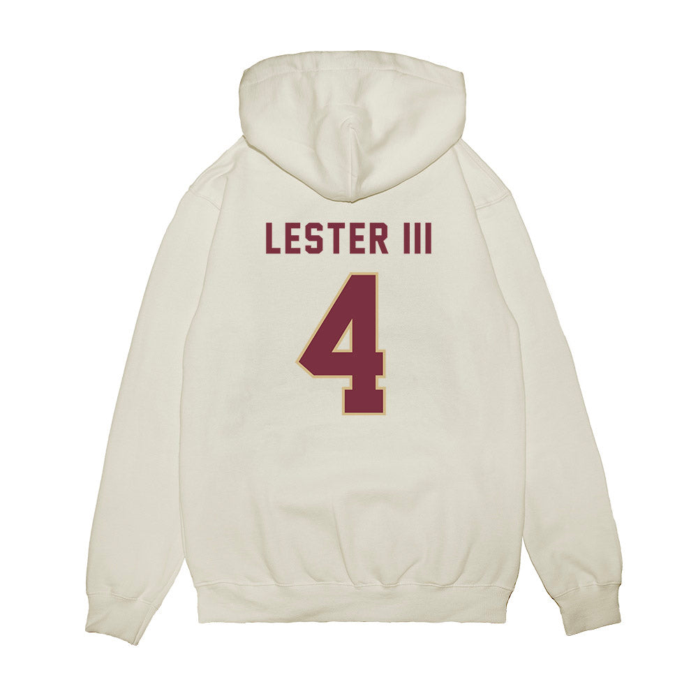 FSU - NCAA Football : Charles Lester III - Vintage Helmet Premium Hooded Sweatshirt-1