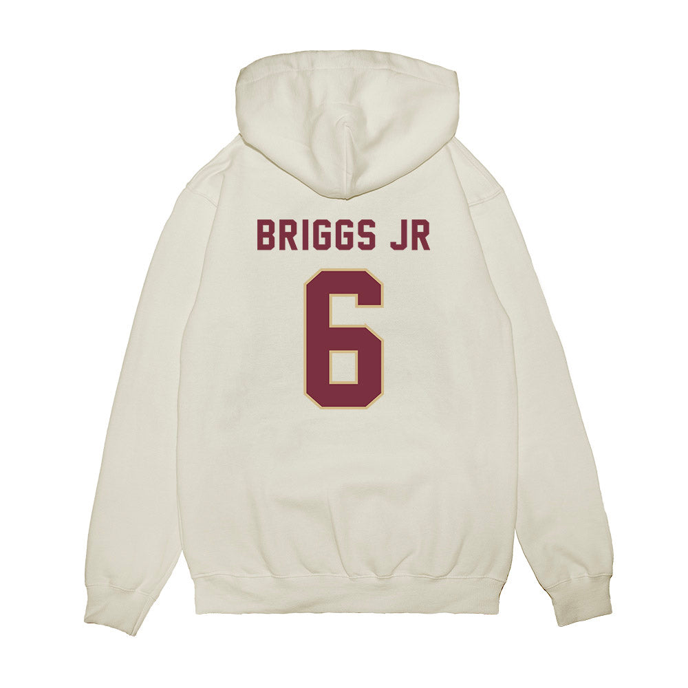 FSU - NCAA Football : Dennis Briggs Jr - Vintage Helmet Premium Hooded Sweatshirt-1