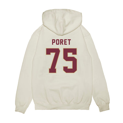 FSU - NCAA Football : Sean Poret - Vintage Helmet Premium Hooded Sweatshirt-1