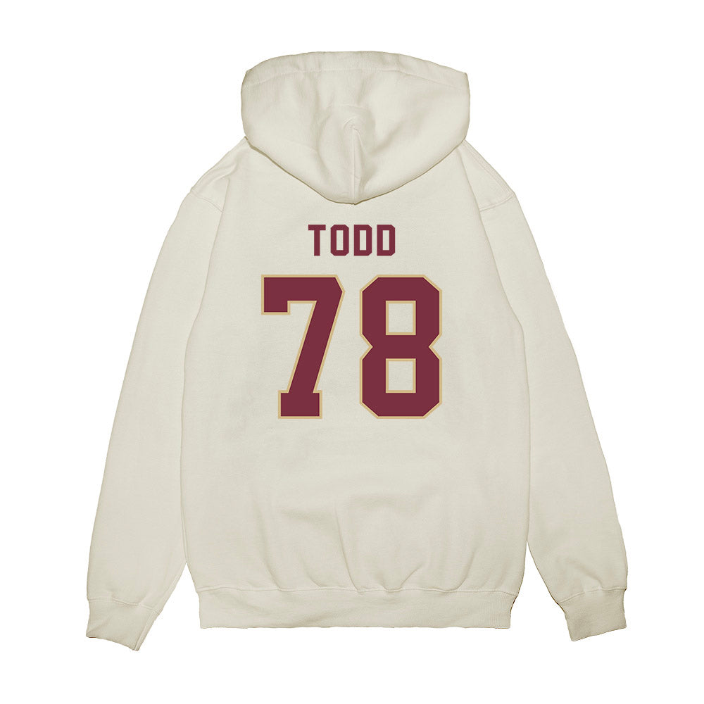 FSU - NCAA Football : Jayden Todd - Vintage Helmet Premium Hooded Sweatshirt-1