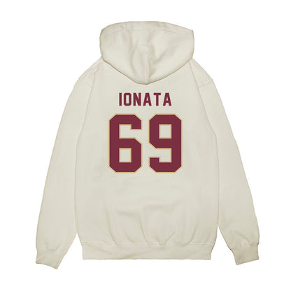 FSU - NCAA Football : Mike Ionata - Vintage Helmet Premium Hooded Sweatshirt-1