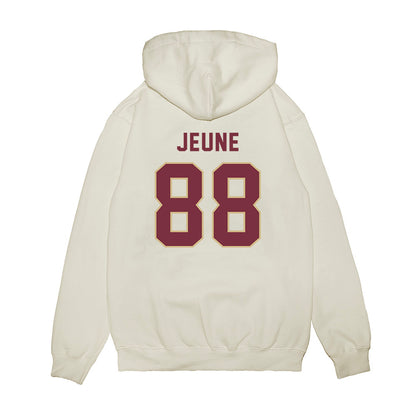 FSU - NCAA Football : Keenen Jeune - Vintage Helmet Premium Hooded Sweatshirt-1