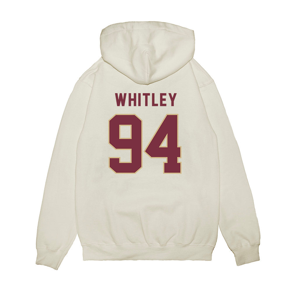 FSU - NCAA Football : Franklin Whitley - Vintage Helmet Premium Hooded Sweatshirt-1