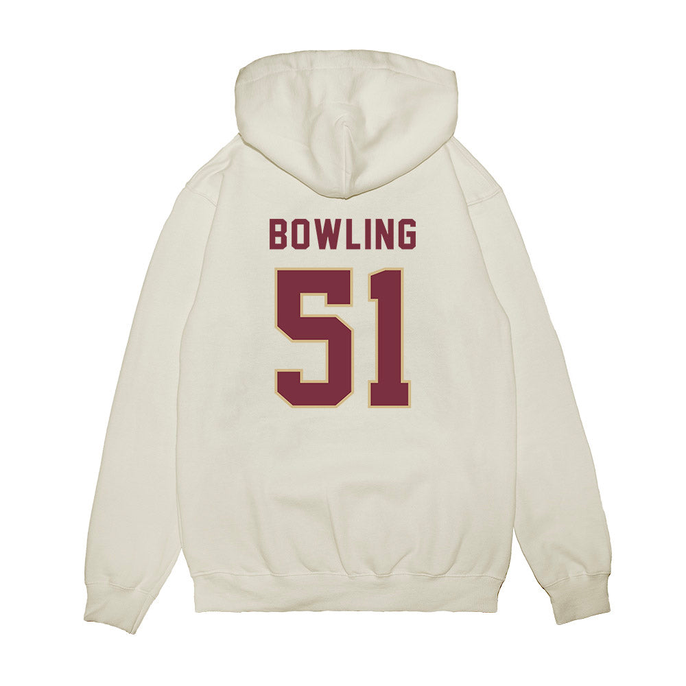FSU - NCAA Football : Paul Bowling - Vintage Helmet Premium Hooded Sweatshirt-1