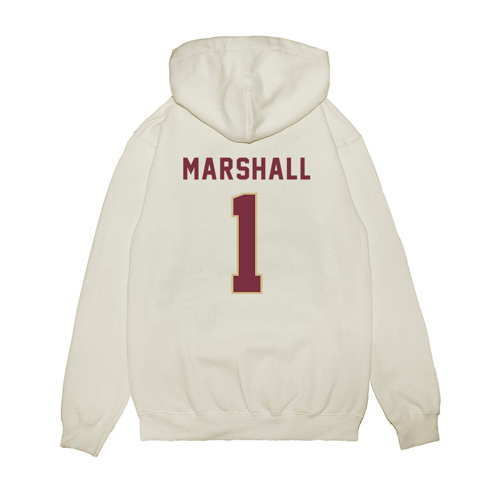 FSU - NCAA Football : Malachi Marshall - Vintage Helmet Premium Hooded Sweatshirt-1