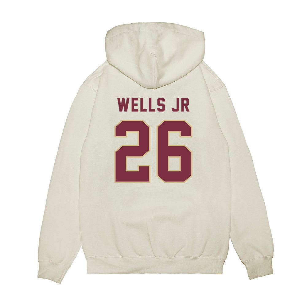 FSU - NCAA Football : Dwayne Wells Jr - Vintage Helmet Premium Hooded Sweatshirt-1
