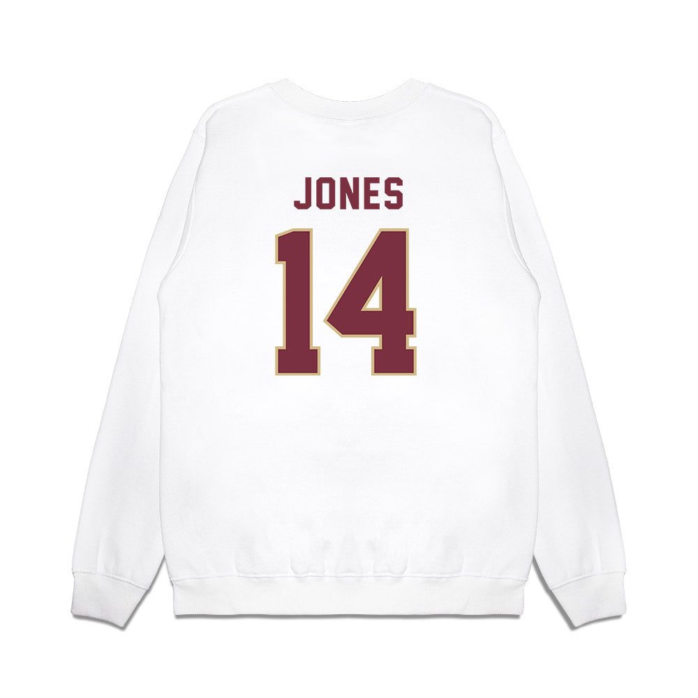 FSU - NCAA Football : Ma'Khi Jones - Vintage Helmet Premium Crewneck Sweatshirt-1