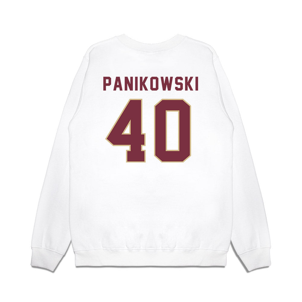 FSU - NCAA Football : Gabe Panikowski - Vintage Helmet Premium Crewneck Sweatshirt-1