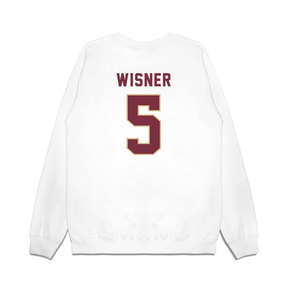 FSU - NCAA Football : Tre Wisner - Vintage Helmet Premium Crewneck Sweatshirt-1
