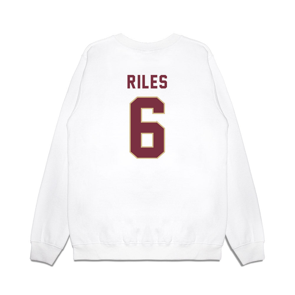 FSU - NCAA Football : Desirrio Riles - Vintage Helmet Premium Crewneck Sweatshirt-1