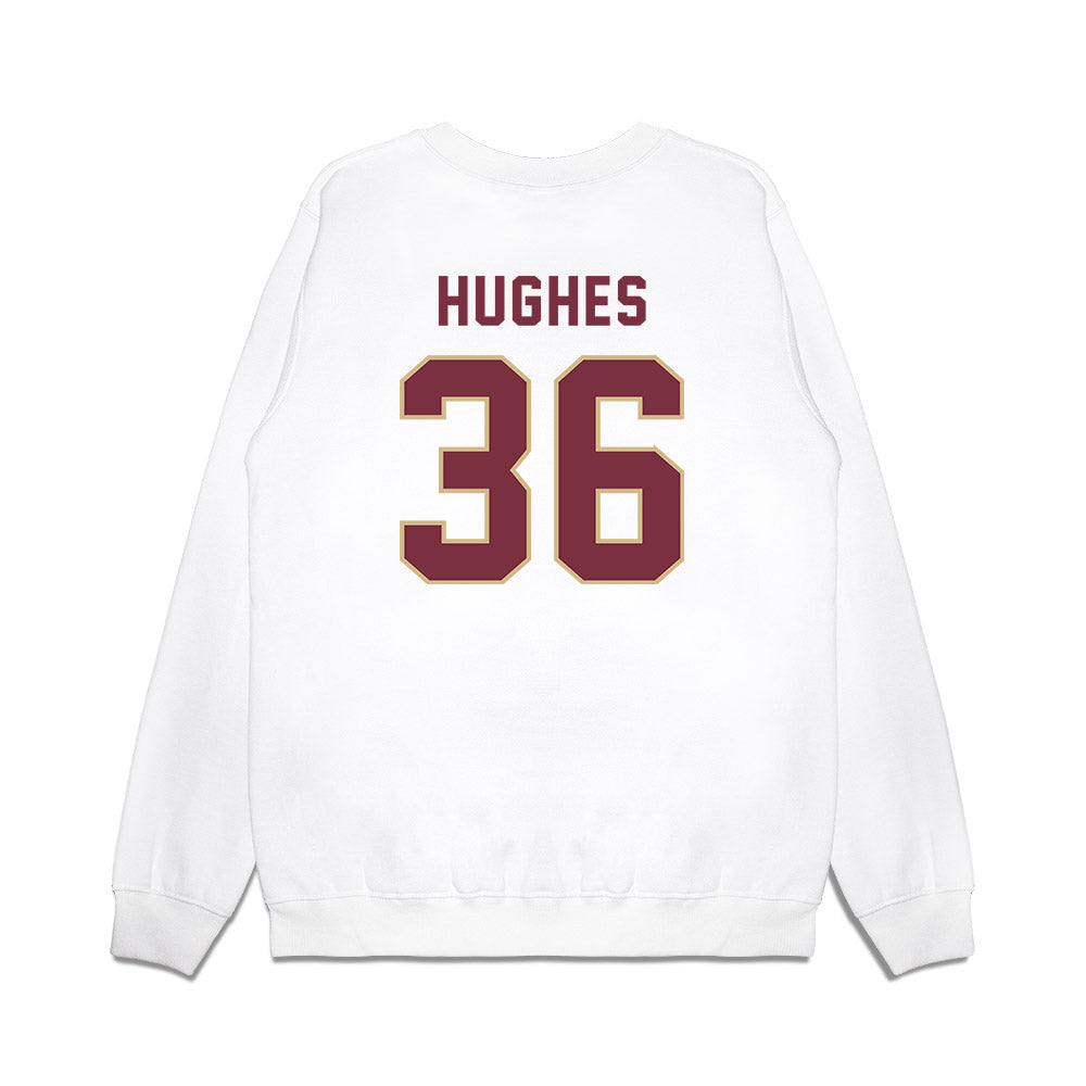 FSU - NCAA Football : Daniel Hughes - Vintage Helmet Premium Crewneck Sweatshirt-1