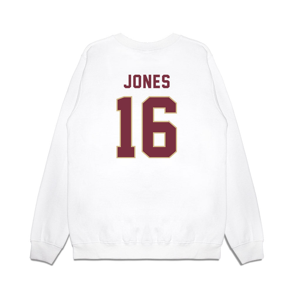 FSU - NCAA Football : Quindarrius Jones - Vintage Helmet Premium Crewneck Sweatshirt-1