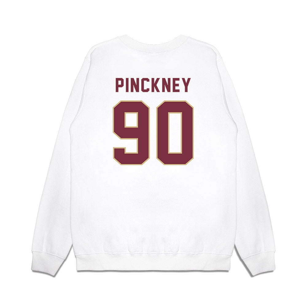 FSU - NCAA Football : Jaemin Pinckney - Vintage Helmet Premium Crewneck Sweatshirt-1