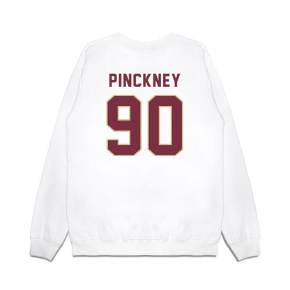 FSU - NCAA Football : Jaemin Pinckney - Vintage Helmet Premium Crewneck Sweatshirt-1