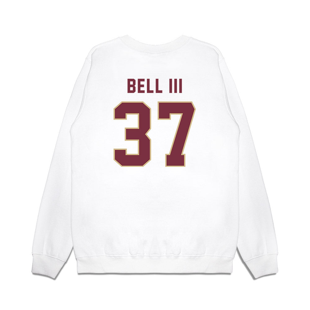 FSU - NCAA Football : Tre Bell III - Vintage Helmet Premium Crewneck Sweatshirt-1