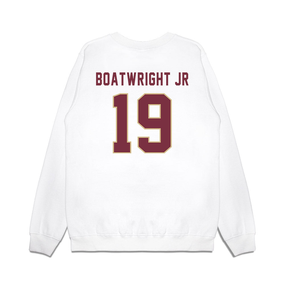 FSU - NCAA Football : Jarvis Boatwright Jr - Vintage Helmet Premium Crewneck Sweatshirt-1