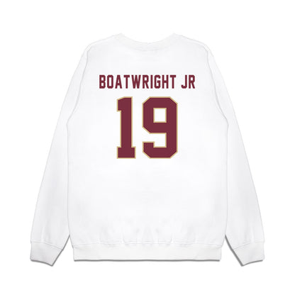 FSU - NCAA Football : Jarvis Boatwright Jr - Vintage Helmet Premium Crewneck Sweatshirt-1