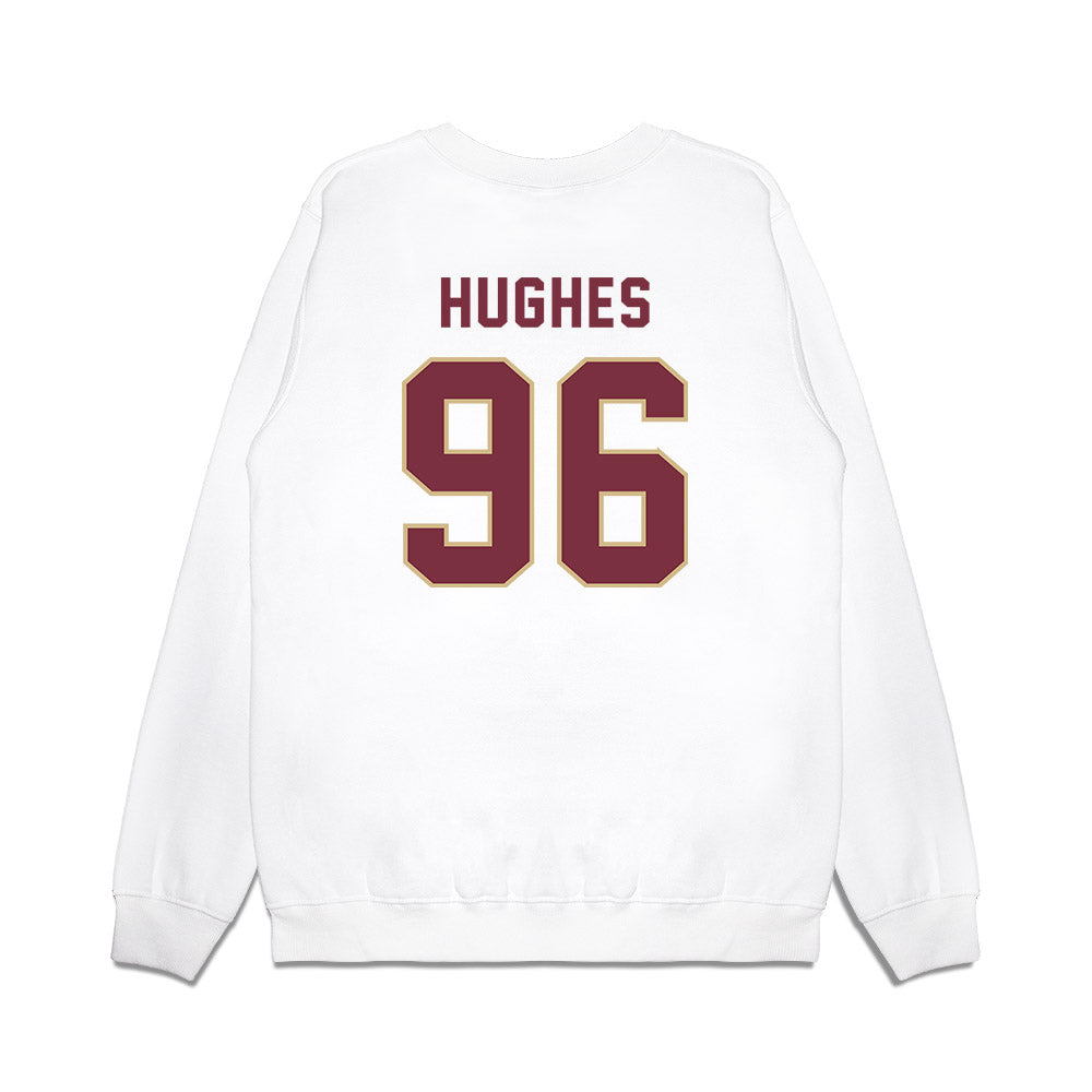 FSU - NCAA Football : Daniel Hughes - Vintage Helmet Premium Crewneck Sweatshirt-1