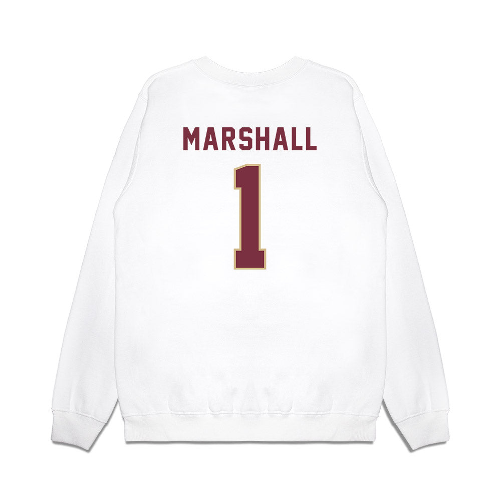 FSU - NCAA Football : Malachi Marshall - Vintage Helmet Premium Crewneck Sweatshirt-1