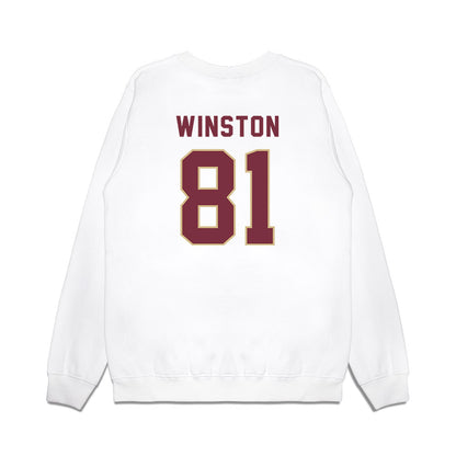 FSU - NCAA Football : Jonah Winston - Vintage Helmet Premium Crewneck Sweatshirt-1