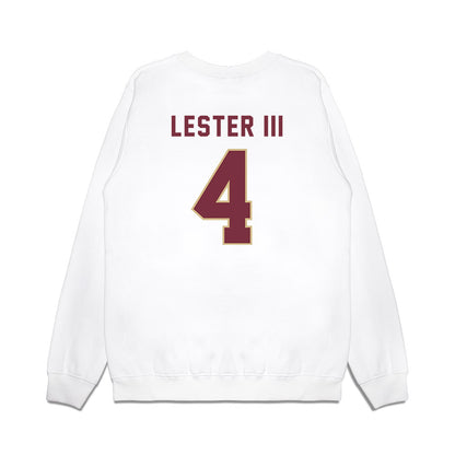 FSU - NCAA Football : Charles Lester III - Vintage Helmet Premium Crewneck Sweatshirt-1