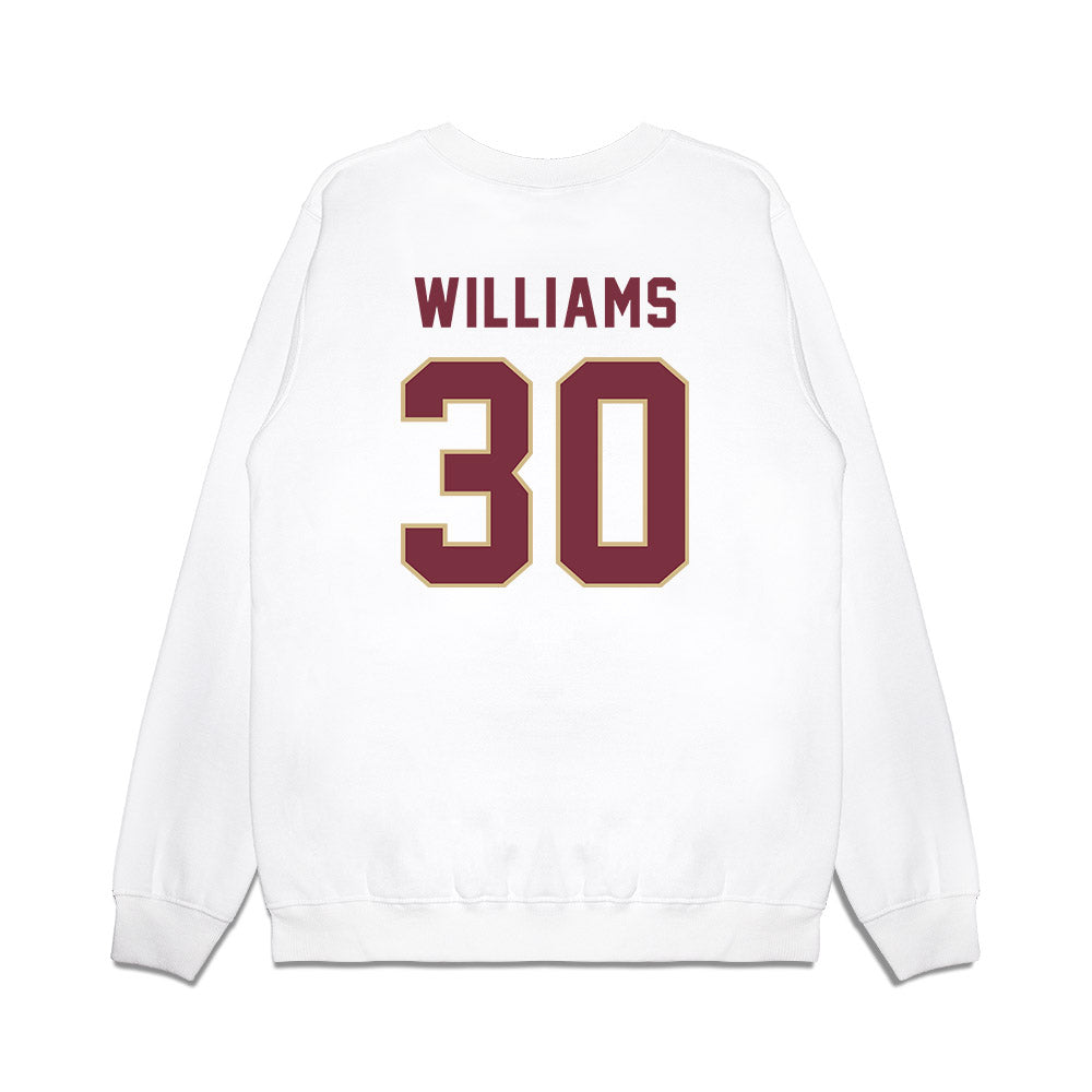 FSU - NCAA Football : Izayia Williams - Vintage Helmet Premium Crewneck Sweatshirt-1